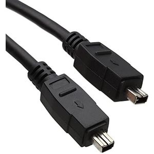 kenable Firewire IEEE-1394 DV-kabel 4 tot 4 pins - 4,5 m - DV uit naar laptop [4,5 meter]