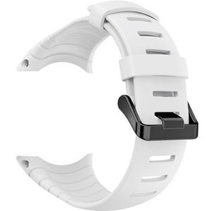 For SUUNTO Core TPU-band siliconen mode horlogeband armband for SUUNTO Core vervangende polsband accessoires(White)