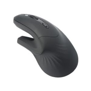 WE Ergonomische muis, 2-in-1 aansluiting BT + 2,4 GHz, 5 toetsen en 1 wiel DPI 800-1200-1600, zwart, 2 AAA-batterijen inbegrepen