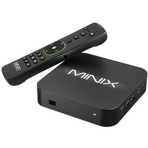 MINIX U8K Ultra 8K Android mediaspeler met AI Picture Quality Enhancer en AI-resolutie upscaling, 8 GB RAM, 128 GB eMMC, aangedreven door AOSP 11, Dolby Vision en Dolby Atmos