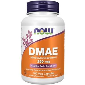 Now Foods DMAE | 100 veganistische capsules | zonder genetische manipulatie | glutenvrij