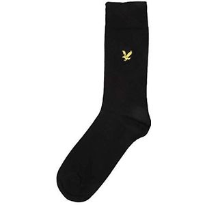 Lyle & Scott Angus-sokken voor heren, verpakking van 3 stuks, zwart (Black 5003), One Size
