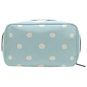 MONTOJ licht gele stippen patroon make-up zip zak cosmetische zakken