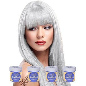 4 x La Riche Directions Semi-Permanent Hair Color 88ml Tubs - WHITE TONER