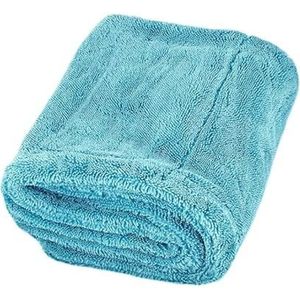 Ultra absorberende droogdoek – pluisvrij, afgeronde zachte vezels, krasvrij, extra groot – for auto's, motoren en fietsen(Blue,40x60cm)