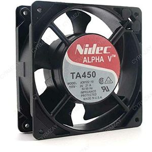 CYRMZAY Ventilator Koelventilator voor Nidec Alpha V: TA450 Ventilator, Model: A30122-10. P/N: 930402. 115AC 12038 case Ventilator