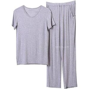 Premium pyjama's for heren, groot en lang, Home Essentials, zachte stretch loungeset, ademend, elastische taille, nachtkleding, ontspannende thuiskantoorkleding, comfortabele outfit for de hele dag(GR