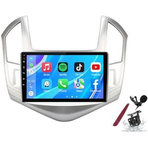 Android 14 Autoradio Stereo voor C-hevrolet Cruze (2012-2015) 9-inch Touchscreen Multimedia Speler met Draadloze Carplay GPS Navigatie FM RDS Bluetooth 5G-WiFi SWC DSP,M120s