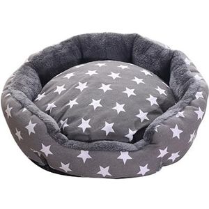 Kalmerend Hondenbed Kattenbed Huisdier Product Grijze Hondenbedden Kennel Voor Kleine Middelgrote Grote Honden Katten Ademend Puppy Bedden Kattenbank Sofa Huisdierbed Slaapplaats (Color : A, Size :