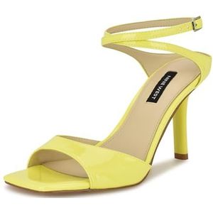 Nine West Devans damessandalen met hak, Geel patent 700, 36 EU