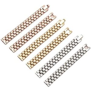 Nieuwe stalen band horlogeband 6mm 8mm 10mm 12mm 14mm 16mm klein formaat horlogeband horlogeband compatibel met fossiel/Ck Dames armbandketting (Color : Gold, Size : 12mm)