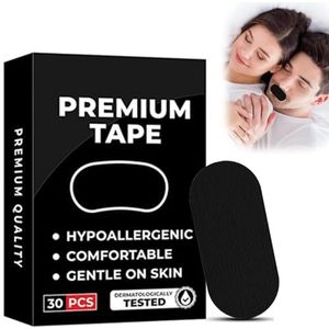 YUNYU 30 stuks mondpleister tegen snurken - premium anti-snurkpleisters om te slapen, comfortabele snurkstop voor volwassenen en kinderen, voorkomt mondademhaling om snurken te verminderen