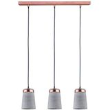 Paulmann Neordic Stig hanglamp max. 3x20W E27 beton/koper 79626