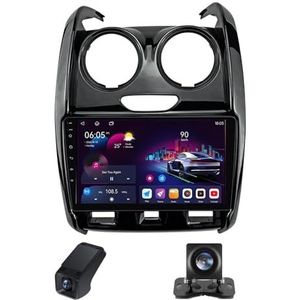 Autoradio 2 Din Bluetooth met Carplay en Android Auto,geldt voor Renault Duster Dacia Duster 2015-2021 LADA Largus 2021 9 inch met touchscreen stereo auto ondersteunt RDS/GPS(NF-6)