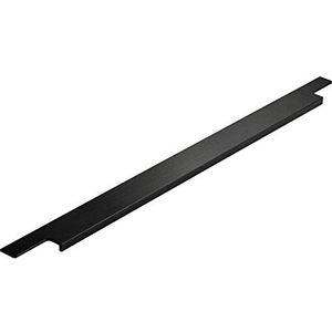 Gedotec TRIM Black Design meubelgreep, keukengreep voor laden en kastdeuren, aluminium handgreep, lengte 596 mm, 1 stuk, ladegreep met harpoenbrug