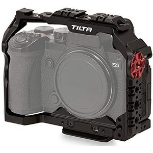 Tilta Full Camera Cage Compatibel met Panasonic LUMIX S5, Film Video Making System Camera Rig Camcorder Stabilisatoren Ondersteunt Lichtgewicht Duurzaam Beschermend Armor - Zwart TA-T39-FCC-B