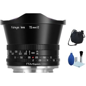 TTArtisan 7.5mm F2 APS-C Fisheye Lens 180 ° Ultra Groothoek Grote Diafragma Handmatige Focus Lens voor Canon EOS R Mount Mirrorless Camera