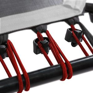 SportPlus Rubberen touwenset voor SportPlus Fitness trampoline, 36 bungee-touwen incl. bevestigingsclips, diverse hardheidsgraden voor verschillende gebruikersgewichten