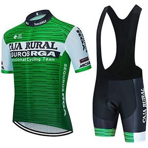 DEHIWI Mannen Fietsen Pak Ademend Cycle Jersey Mens Korte Mouw Pro Fietsen Kleding en Fietsen Bib Panty Mens Gewatteerde Road Fietsen Kleding