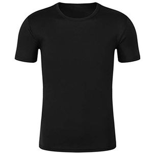 CIKRILAN Heren korte mouwen zomer sport running training fitness T-shirt Quick Dry Wicking ademend mesh T-shirt shirt, zwart, L (label XXL) = buste:108
