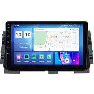 9"" Touch Car Stereo Radio DAB Head Unit GPS Navigatie voor Kicks Micra P15 2016-2020 Android 12 Autoradio Ingebouwde CarAutoPlay Achteruitrijcamera Ondersteuning DSP Bluetooth USB android auto (Size