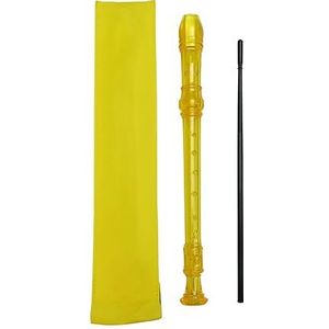 sopraan blokfluit Professionele Treble Fluit 6/8-Hole Sopraan Recorder ABS Klarinet Geluid Eenvoudig Instelbaar Instrument (Color : 8-hole yellow)