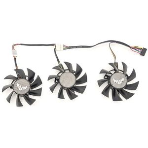 Ventilator voor ASUS TUF Gaming X3 GeForce GTX 1660/1660 Ti/RX 5700/RX 5700 XT grafische kaarten - Vervangende ventilator, grafische kaart ventilator (Set van 2, 75 mm, 7-pins)