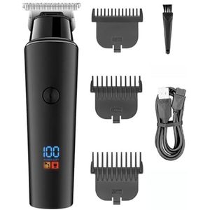 Tondeuses voor mannen, haarsnijmachine professionele tondeuse kapper draadloze elektrische tondeuse mannen USB oplaadbare LED-display