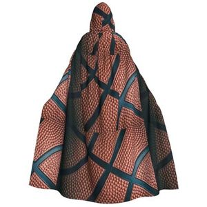 Bxzpzplj Basketbal Sport Print Unisex Hooded Mantel Voor Mannen & Vrouwen, Carnaval Thema Party Decor Hooded Mantel