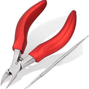 Podiatrist teennagel tondeuse voor dikke, schimmel of ingegroeide teennagels, professionele ingegroeide teennagel clippers voor mannen en senioren, medische kwaliteit nagelknippers kunnen worden gebruikt door rechts- en linkshandige volwassenen.