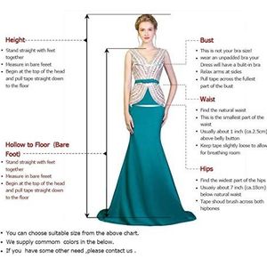 Chiffon bruidsmeisjesjurken voor dames, met split, lange baljurken, cocktailjurken, grote maten, koningsblauw, 32