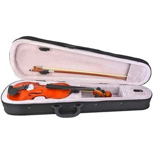 Akoestische viool, esdoorn brug gesneden muziekinstrument met lichtgewicht koffer voor beginners voor kinderen voor kinderen(1/4)