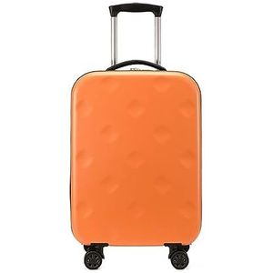 Reiskoffer Bagage Koffer Uitbreidbare Bagage Opvouwbare Koffers Met Universele Wielen Douane Cijferslot Handbagage (Color : Orange, Size : 24in)