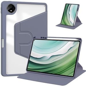 Tablet PC-hoes Doorzichtige achterkant compatibel met Huawei MatePad Pro 11 (2024) met penhouder, 360 graden draaibare standaard Folio Flip Smart Tablet Cover Auto Sleep/Wake Tablet Case Bescherming(G