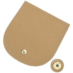 Schoudertas Flap Cover, Magnetische Snap DIY Flap Cover Vervanging voor Handtas (Microvezel synthetisch leer, bronzen accessoires)