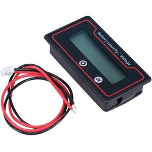 Auto Elektrische Fiets Batterij Lithium Batterij Voltage Meter Display met Akoestisch Alarm Herinnering 12 V 60 V (Maat: Witte achtergrondverlichting)