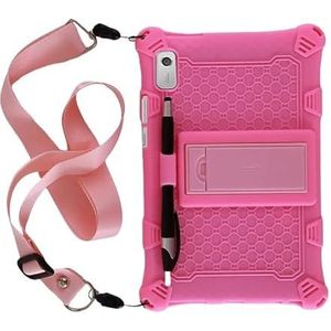 Geschikt for Lenovo Tab M9 2023 TB-310FU TB-310XU 9 inch Tablet Schokbestendig Kids Stand Cover Case(Color:Pink)