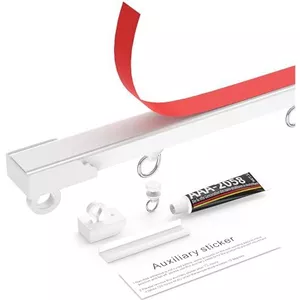 B03C-50PCS Zelfklevende Gordijnroedehouders Geen Boor