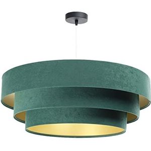 Hanglamp Henny P Steps Velours groen & goud Ø 60 cm 11137