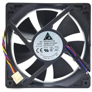 4-pins voor delta AFB1212SH 12CM 1225 12025 120X120X25MM PWM 4-draads DC 12V 0,80A koelventilator