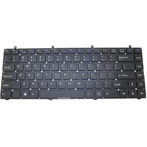 SSIMOO US Laptop Toetsenbord Met Verlicht Compatibel for Clevo W230SS W230ST for Hasee K350C K360E K350S W230 kindly (Color : US)