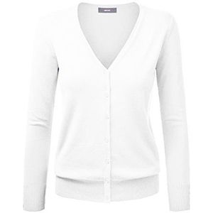 Dames Basic Spring Button Down Cardigan