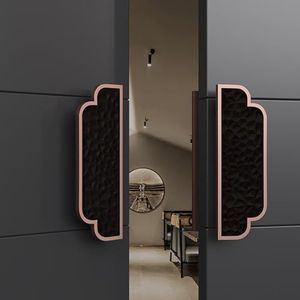 LKAMCBZMF Schuifdeurgreep voor schuifdeuren, handgrepen voor deuren van aluminium voor hout/glas, tweezijdige commerciële ingang (stijl 2,30 x 20 cm)