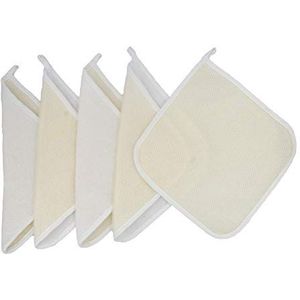 5 Pack Zachte Weave Home Spa Bad Douche Exfoliërende Massage Gezicht Body Wash Doekjes, Dubbelzijdig Met Exfoliërende Scrub en Zachte Badstof Handdoek