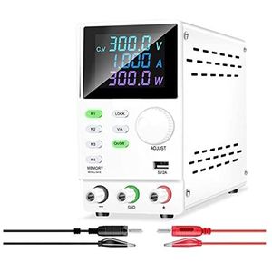 Desktopvoeding Programmeerbare Gereglementeerde DC Voeding Met Usb-poort Opslag Data Spanning Stroomregelaar 30V 10A 60V 120V 200V Kortsluitbeveiliging, bescherming tegen overbelasting(Color:SPPS3001D