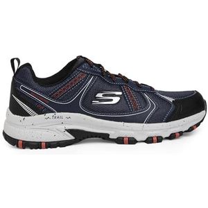 Skechers 237266 Nvrd Trainers heren, Navy lederen mesh synthetische rode rand, 44 EU