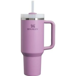 Stanley Quencher H2.0 FlowState roestvrijstalen vacuüm-geïsoleerde beker met deksel en rietje voor water, ijsthee of koffie, smoothie en meer, lila, 1183 ml, 10-11673-071