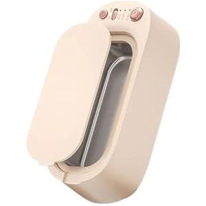 Een ultrasoon reiniger, hoogfrequente vibratie, 3 versnellingen, 360° dieptereiniging, timer, for sieraden, brillen, fopspenen en make-up tools(S900 Sakura Powder)