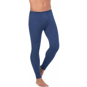 BestSale247 Thermische onderbroek voor heren, lang, ski-ondergoed, functioneel ondergoed, blauw, XXL