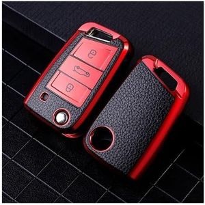 Sleutelbehuizing houder Autosleutel Case Cover Voor Golf 7 Gti Mk7 R Voor Touran Voor Kodiaq Voor Seat Voor Leon Mk3 Voor Ateca Voor Octavia 3 Voor Superb Voor Karoq Sleutelbehuizing(3)